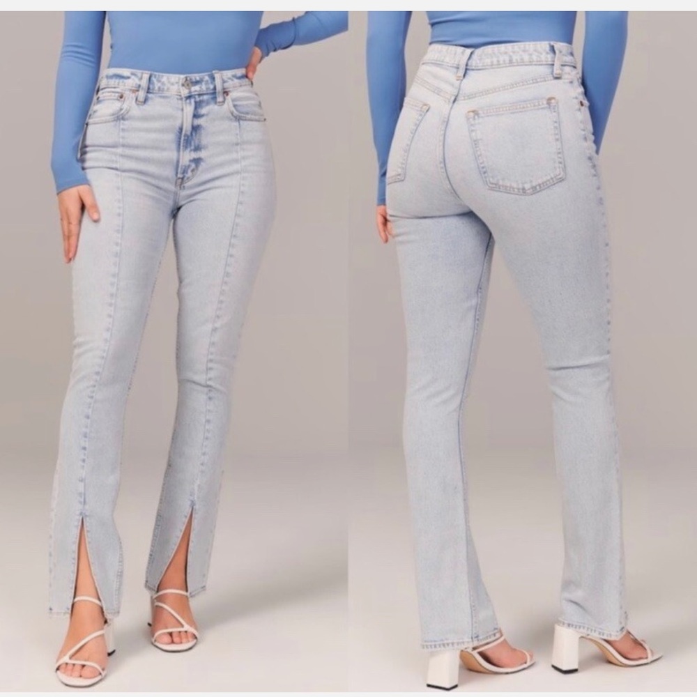 Abercrombie & Fitch Curve Love High Rise Skinny Jeans.